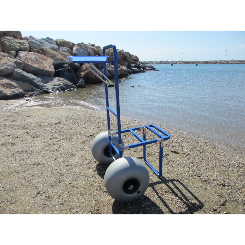 Chariot surf pliable Seanox avec roues basse-pression - Integral Pêche