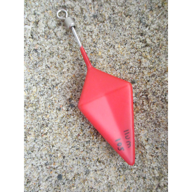 Canne Surfcasting Télescopique Carbone 4,20m - Portée 200g - Anneaux S-SIC Rouge Fluorescent